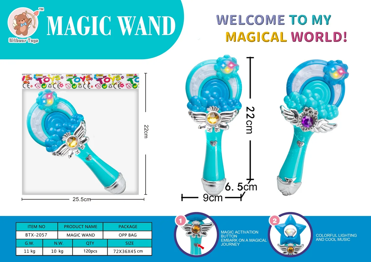 Colorful Light-Up Frozen Musical Light-Up Magic Wand - Lollipop