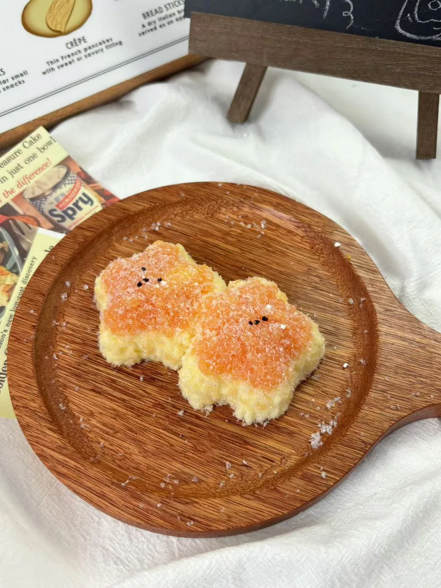 Coconut Twin Star Bun Squishy Toy