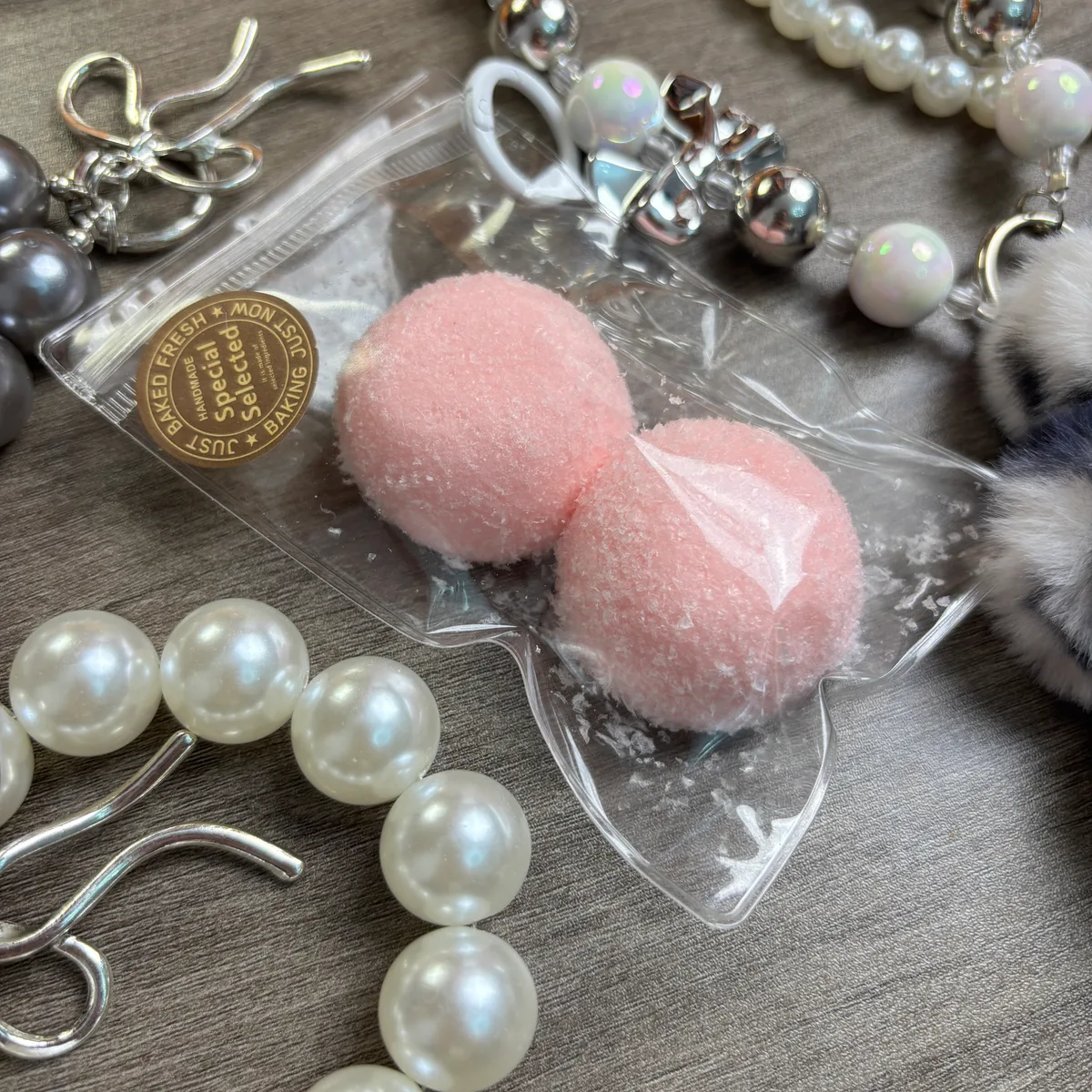 Strawberry Milk Daifuku Mochi Squishy Toy