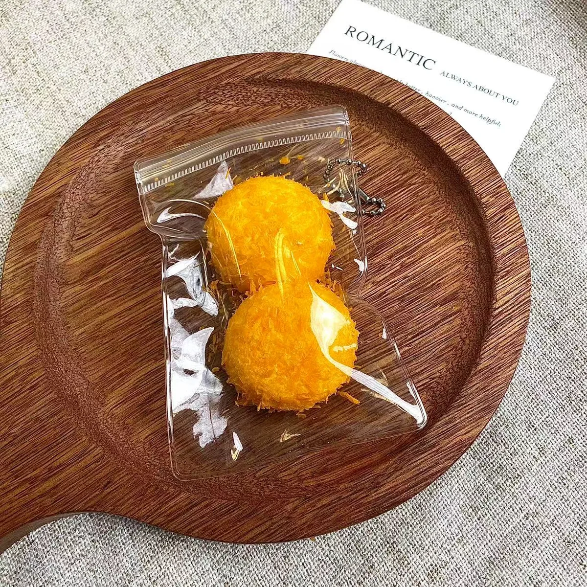Fried Big Ball Charm Squishy