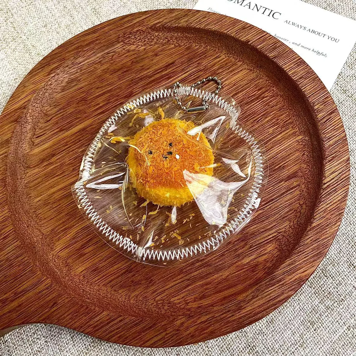 Egg Yolk Pastry Charm Squishy