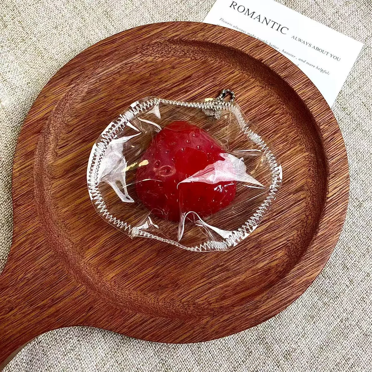 Mini Strawberry Charm Squishy