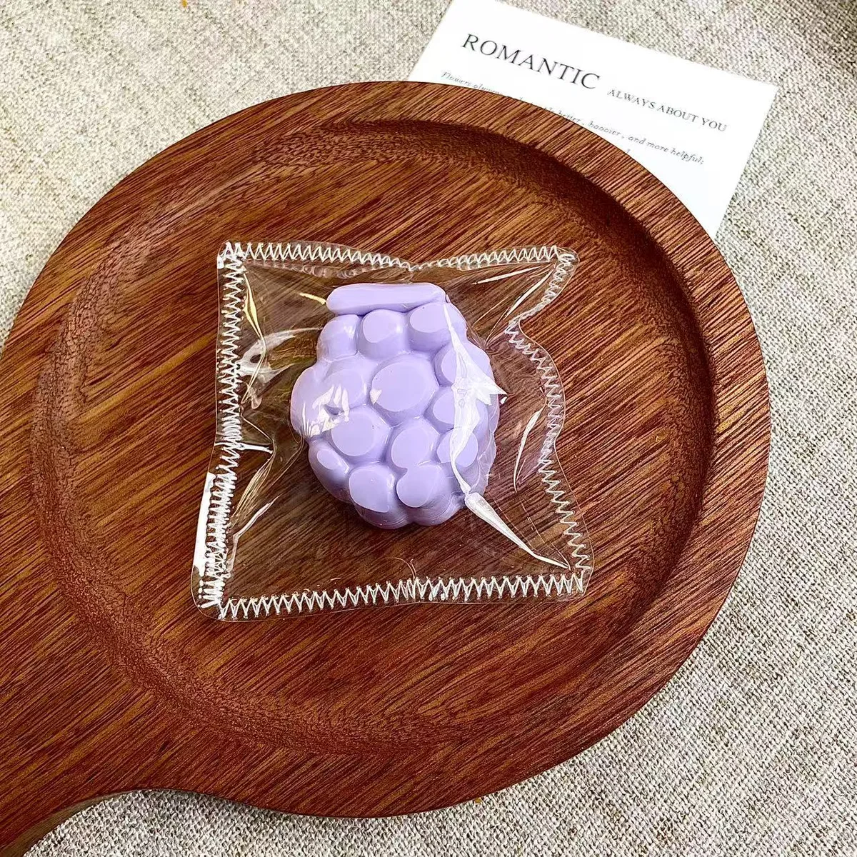 Mini Purple Grape Charm Squishy