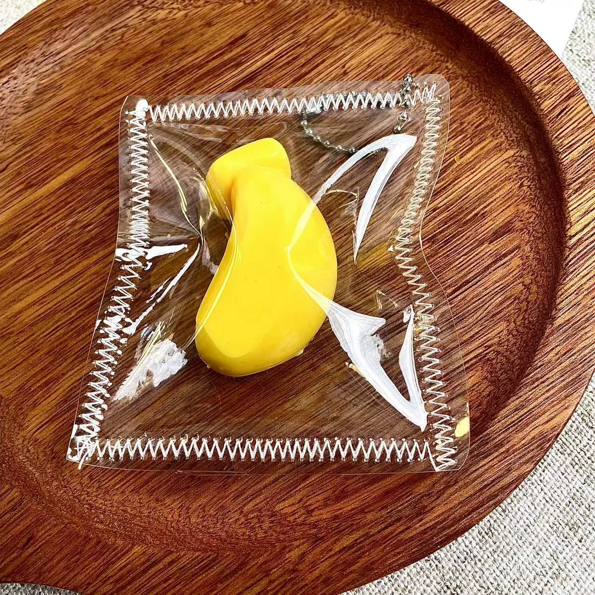 Mini Yellow Banana Charm Squishy