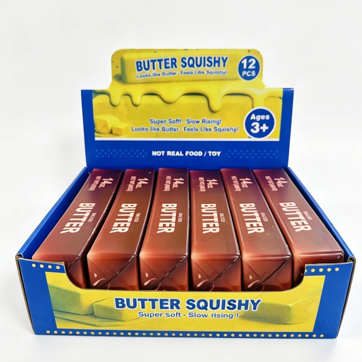 24cm Medium Chocolate Butter Stick Squishy Toy