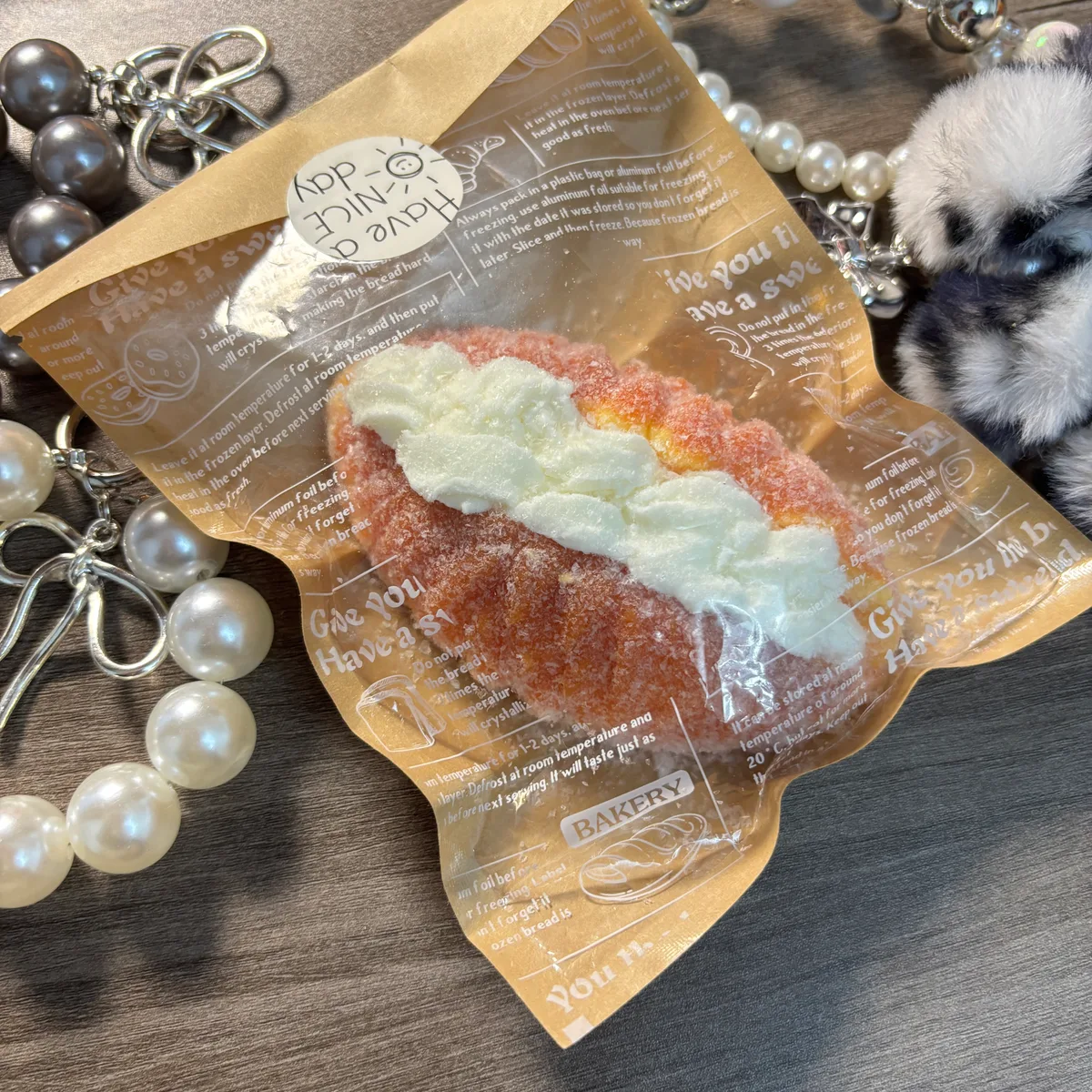 Coconut Cream Bread Squishy Toy