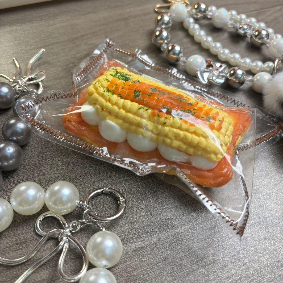 Corn Cream Pastry Tart Squishy Toy