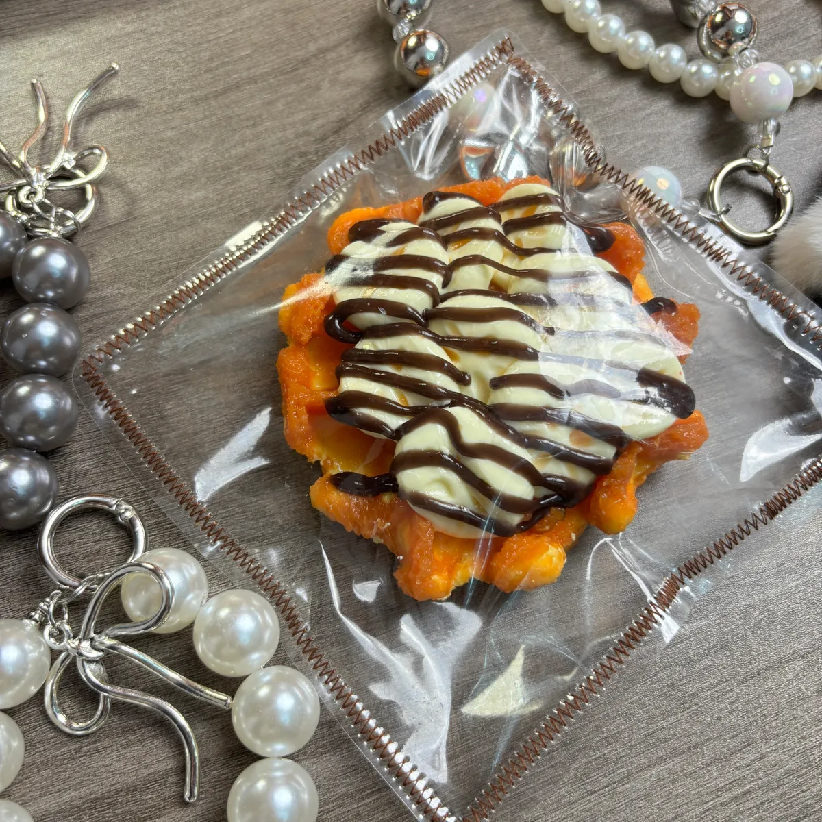 Banana Waffle Tart Squishy Toy