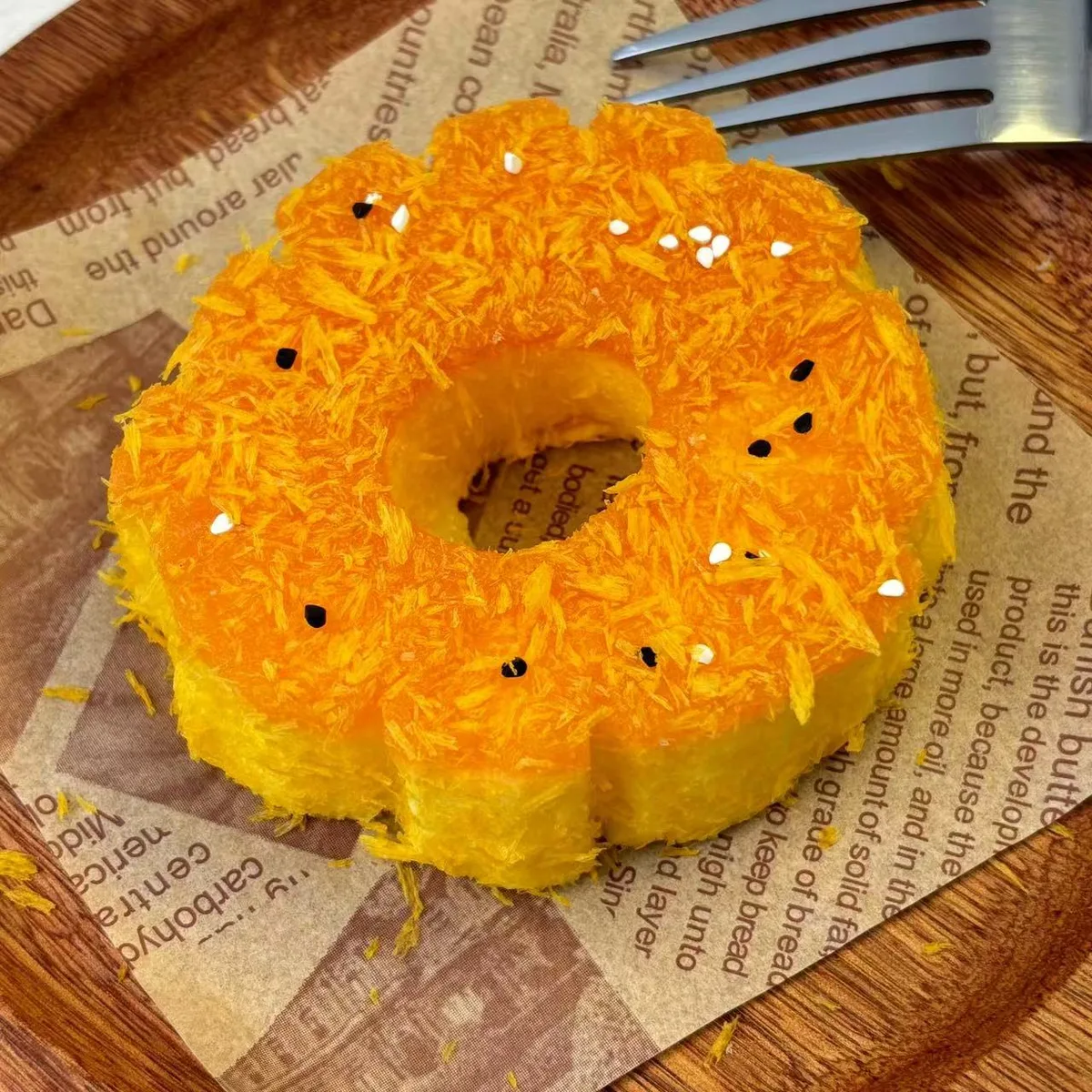 Fried Pineapple Slice Squishy Toy