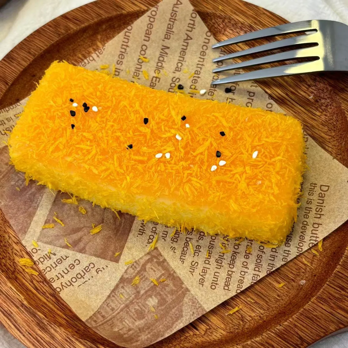 Fried Rice Cake Stick Squishy Toy