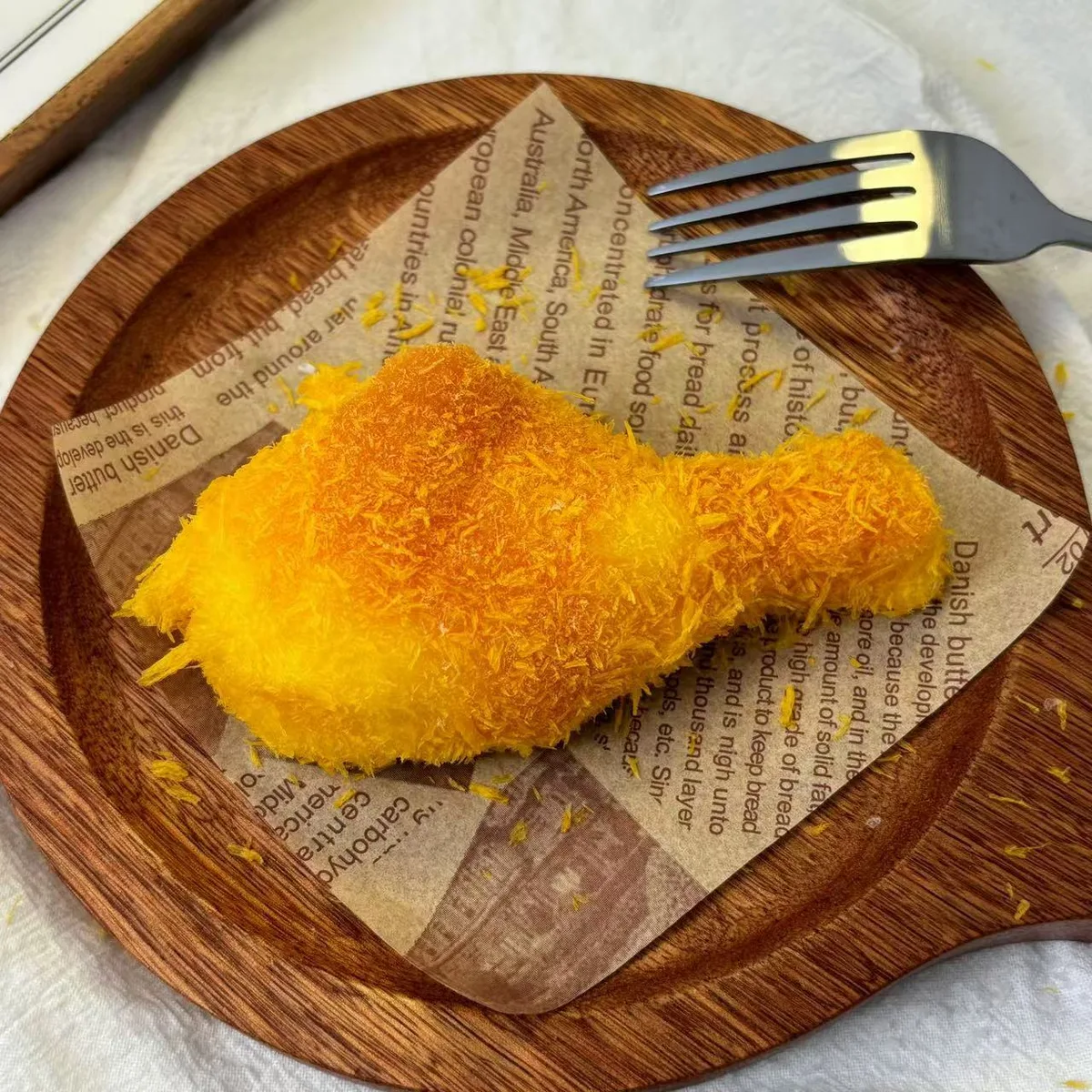 Fried Chicken Drumstick Squishy Toy