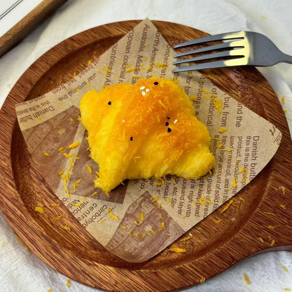 Fried Croissant Squishy Toy