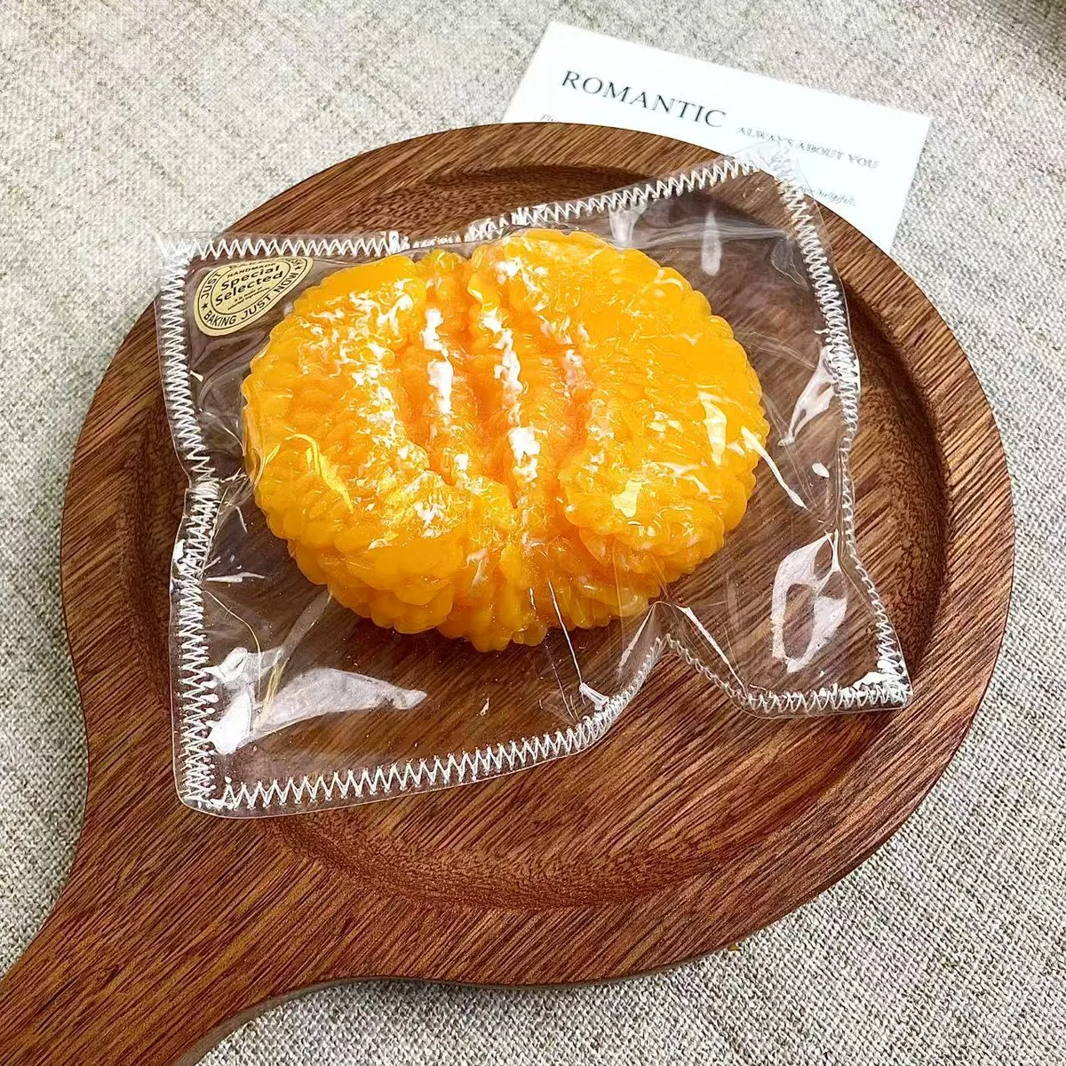 Big Tangerine Segments Squishy Toy