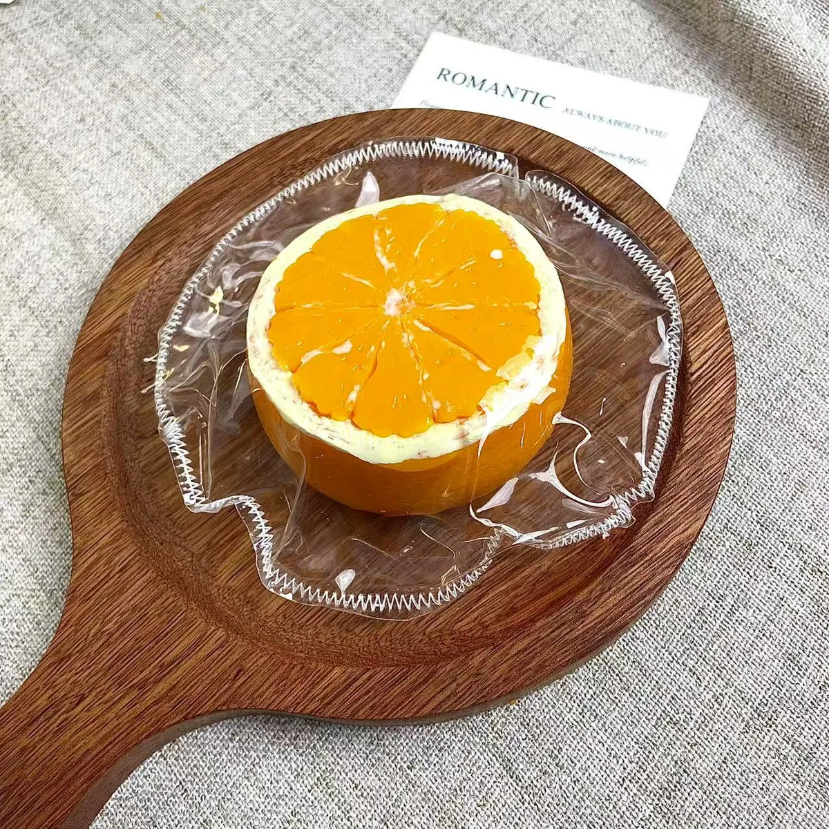 Half-Cut Orange Squishy Toy